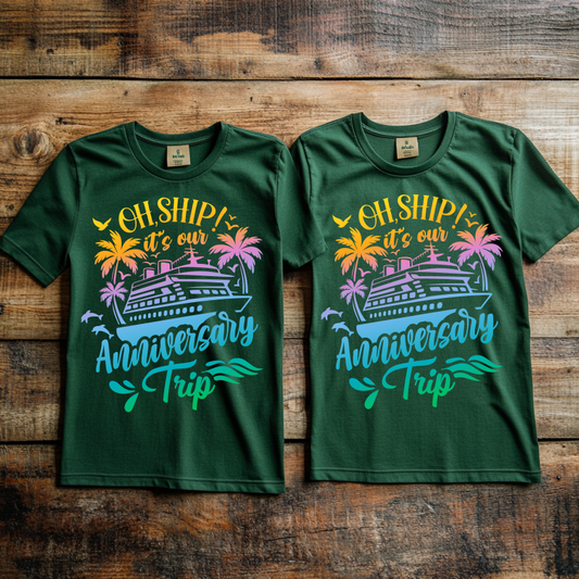 "Cruise Anniversary” design 2 Custom Cruise T-shirt design