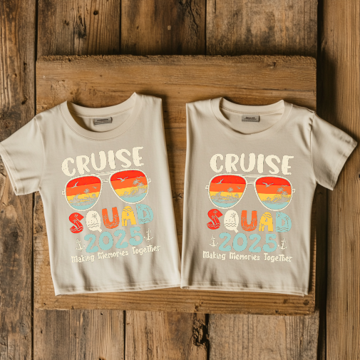(Cruise Squad 2) Cruise Crew Custom T-Shirt – Personalized Vacation Tee for Family & Group Trips (Copy)