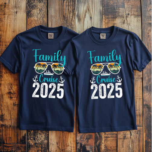 (Family Cruise2) Cruise Crew Custom T-Shirt – Personalized Vacation Tee for Family & Group Trips (Copy)