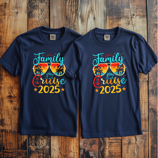 (Family Cruise4) Cruise Crew Custom T-Shirt – Personalized Vacation Tee for Family & Group Trips (Copy) (Copy) (Copy)