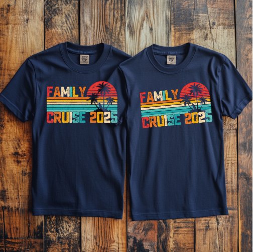 (Family Cruise3) Cruise Crew Custom T-Shirt – Personalized Vacation Tee for Family & Group Trips (Copy)