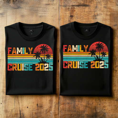 (Family Cruise3) Cruise Crew Custom T-Shirt – Personalized Vacation Tee for Family & Group Trips (Copy)