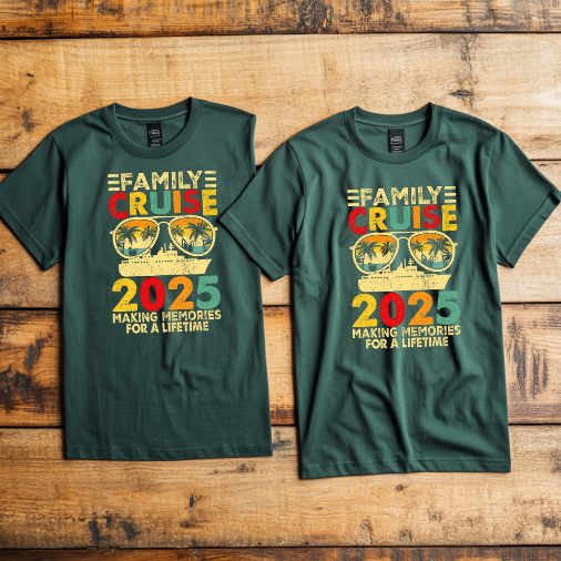 (Family Cruise) Cruise Crew Custom T-Shirt – Personalized Vacation Tee for Family & Group Trips