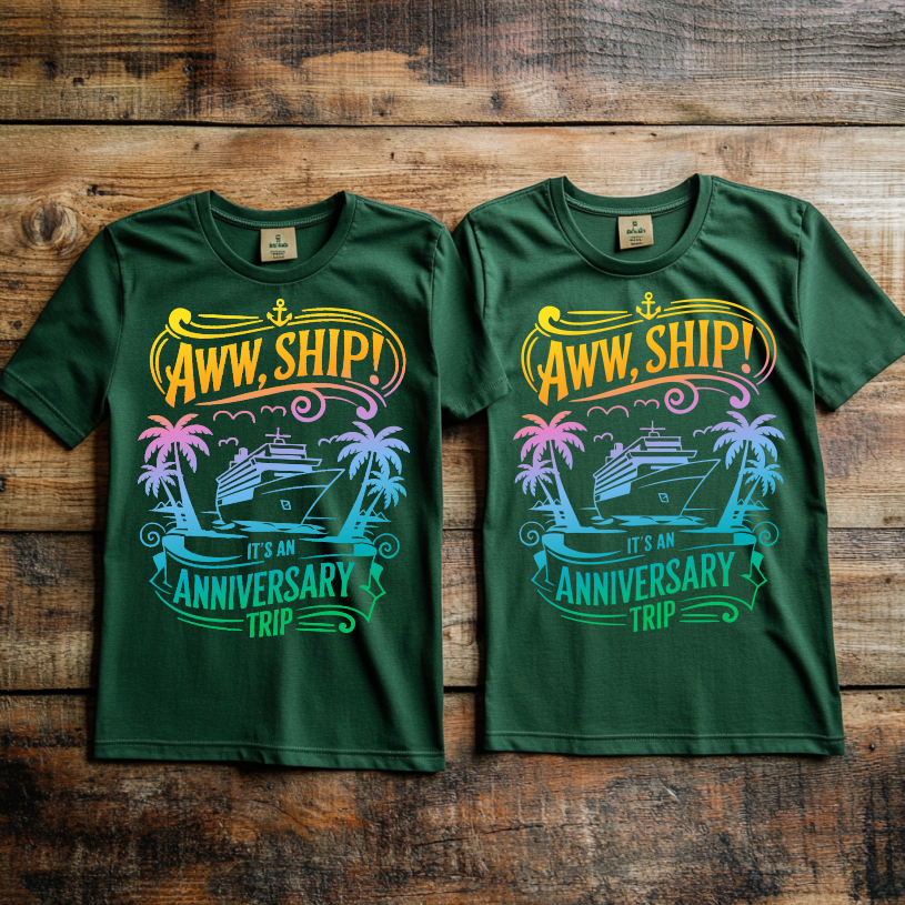 "Cruise Anniversary” design 4 Custom Cruise T-shirt design