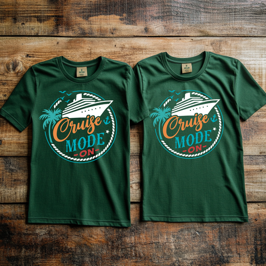 "Cruise Mode” design 1 Custom Cruise T-shirt design