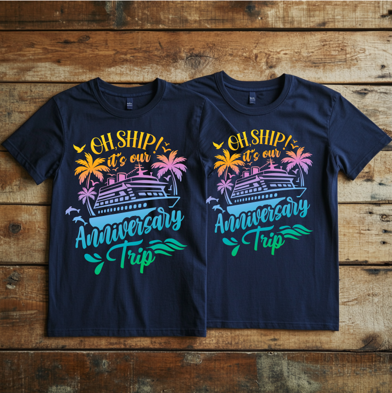 "Cruise Anniversary” design 2 Custom Cruise T-shirt design