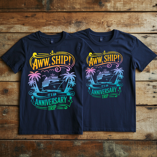 "Cruise Anniversary” design 4 Custom Cruise T-shirt design