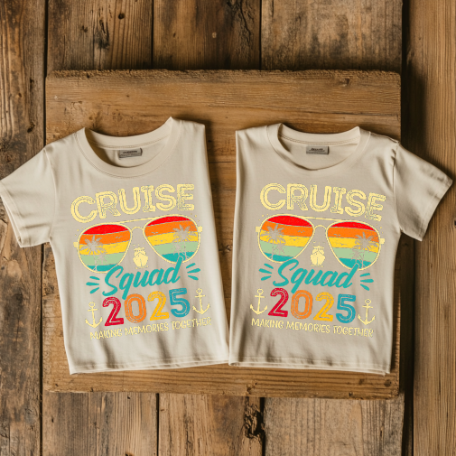 (Cruise Squad) Cruise Crew Custom T-Shirt – Personalized Vacation Tee for Family & Group Trips (Copy)