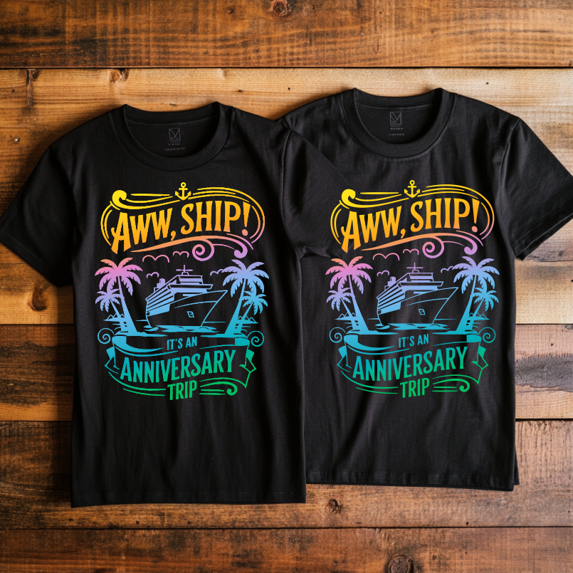 "Cruise Anniversary” design 4 Custom Cruise T-shirt design