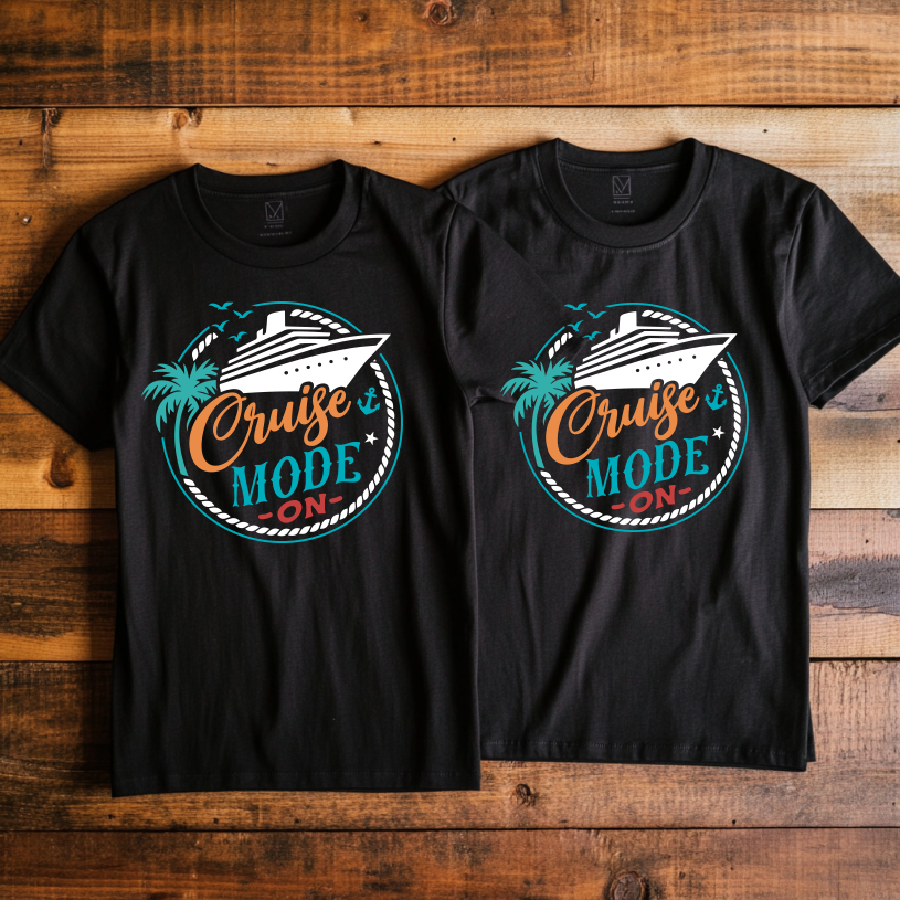 "Cruise Mode” design 1 Custom Cruise T-shirt design