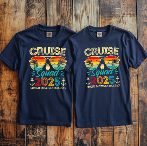 (Cruise Squad) Cruise Crew Custom T-Shirt – Personalized Vacation Tee for Family & Group Trips (Copy)