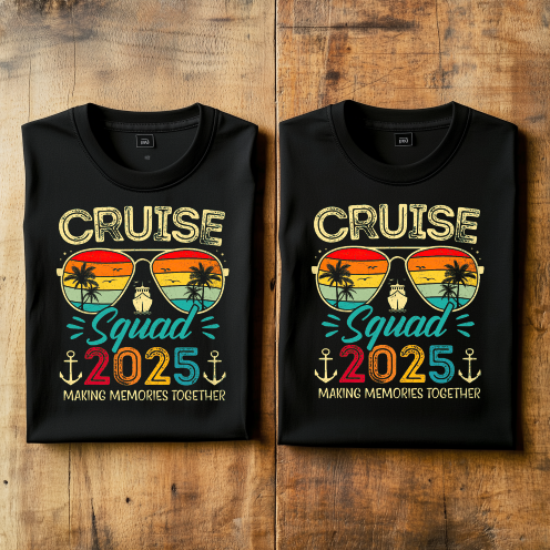 (Cruise Squad) Cruise Crew Custom T-Shirt – Personalized Vacation Tee for Family & Group Trips (Copy)