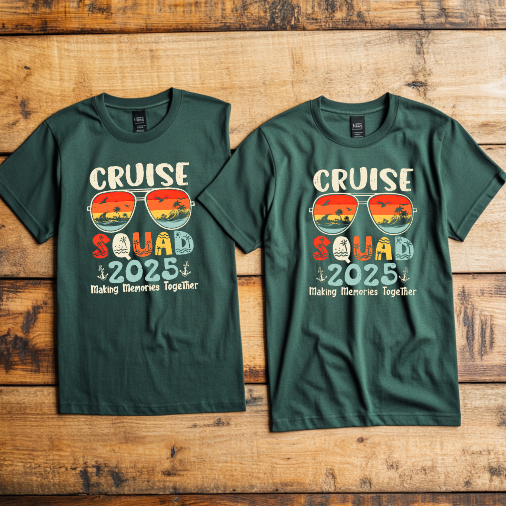 (Cruise Squad 2) Cruise Crew Custom T-Shirt – Personalized Vacation Tee for Family & Group Trips (Copy)