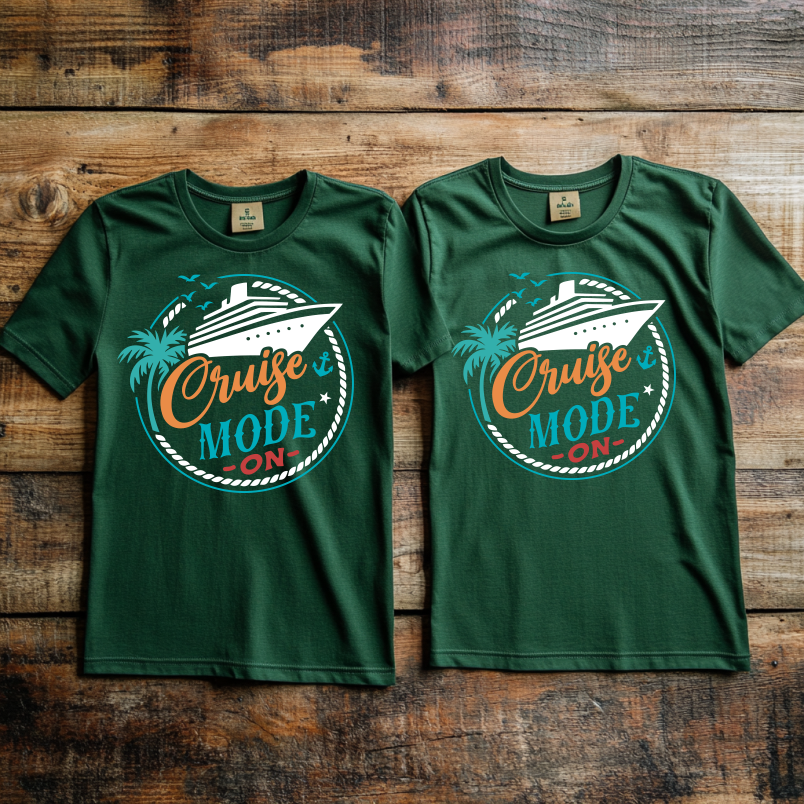 "Cruise Mode” design 1 Custom Cruise T-shirt design