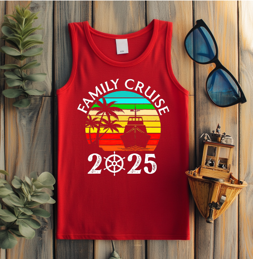 (Family Cruise3) Cruise Crew Custom T-Shirt – Personalized Vacation Tee for Family & Group Trips